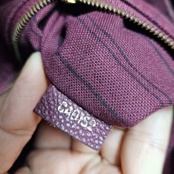 Authentic Louis Vuitton Empreinte Artsy Mm Burgundy Infini Monogram Leat… - Picture 11 of 13
